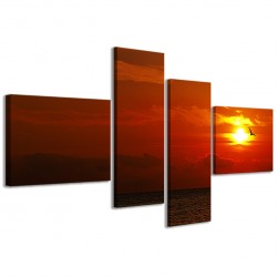Quadro Poster Tela Castellabbate Sunset 160x70