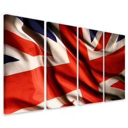 Quadro Poster Tela Bandiera Inglese 160x90