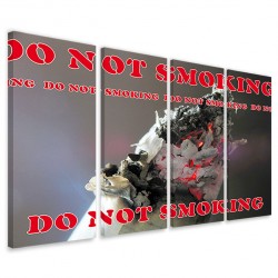 Quadro Poster Tela Do Not Smoking 160x90