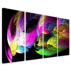 Quadro Poster Tela Abstract Fire Colors 160x90