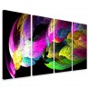 Quadro Poster Tela Abstract Fire Colors 160x90 - 1