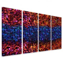 Quadro Poster Tela Colorful Mosaic 160x90