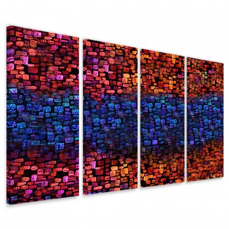 Quadro Poster Tela Colorful Mosaic 160x90 - 1