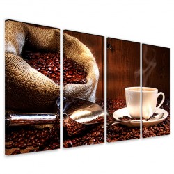 Quadro Poster Tela Coffe' III 160x90