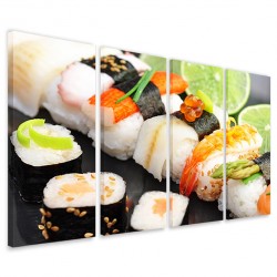 Quadro Poster Tela Sushi I 160x90