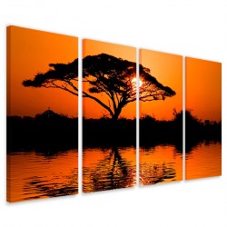 Quadro Poster Tela Beatiful African Sunrise 160x90