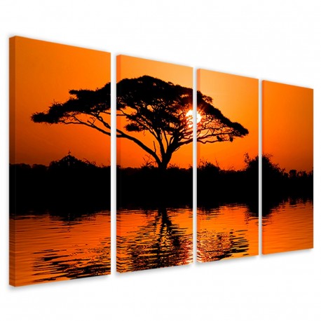 Quadro Poster Tela Beatiful African Sunrise 160x90 - 1
