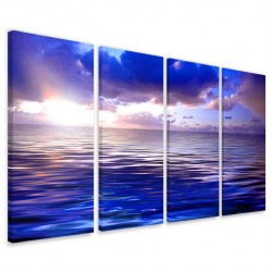 Quadro Poster Tela Blue Sea 160x90