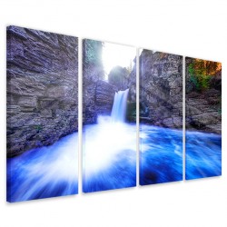 Quadro Poster Tela Blue Waterfalls 160x90 - 1