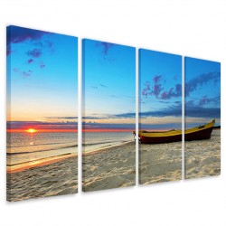 Quadro Poster Tela Boat at Sunset 160x90 - 1