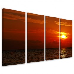 Quadro Poster Tela Castellabbate Sunset 160x90