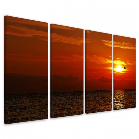 Quadro Poster Tela Castellabbate Sunset 160x90 - 1