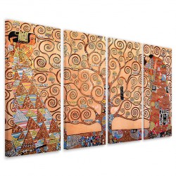 Quadro Poster Tela Gustav Klimt - L'Albero della Vita 160x90