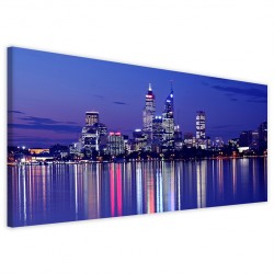 Quadro Poster Tela City Reflect 40x90