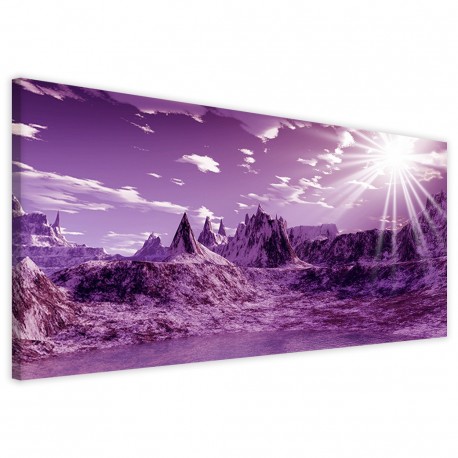 Quadro Poster Tela Fantasy Mountain 40x90 - 1