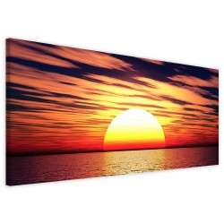Quadro Poster Tela Sunset Scenary 40x90