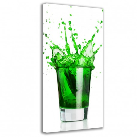 Quadro Poster Tela Green Cocktail 90x40 - 1