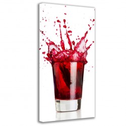Quadro Poster Tela Red Cocktail 90x40
