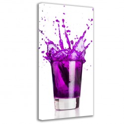 Quadro Poster Tela Violet Cocktail 90x40