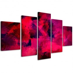 Quadro Poster Tela Abstract Red / 002 200x90