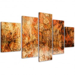 Quadro Poster Tela Abstract Brown / 003 200x90