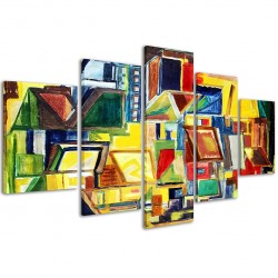 Quadro Poster Tela Abstract Colors / 067 200x90 - 1