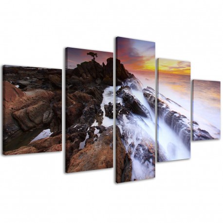 Quadro Poster Tela Sunset Cliff / 005 200x90 - 1