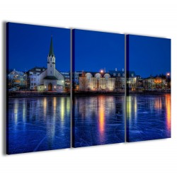 Quadro Poster Tela Fantastic City 120x90