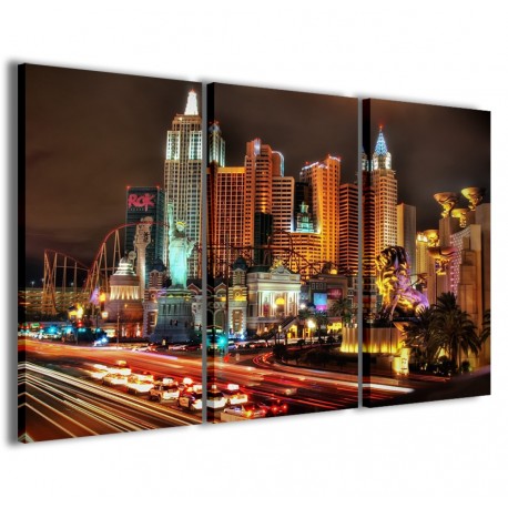 Quadro Poster Tela Las Vegas at Night II 120x90 - 1