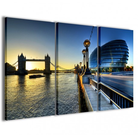 Quadro Poster Tela London Tower Bridge II 120x90 - 1