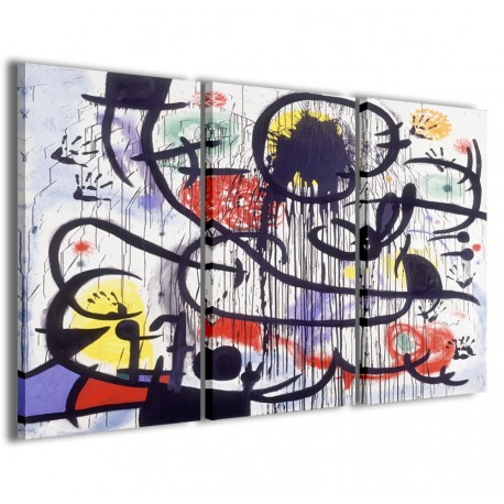 Quadro Poster Tela Joan Miro' IV 120x90 - 1