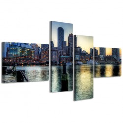 Quadro Poster Tela Boston City II 160x70