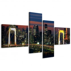 Quadro Poster Tela Japan Bridge 160x70