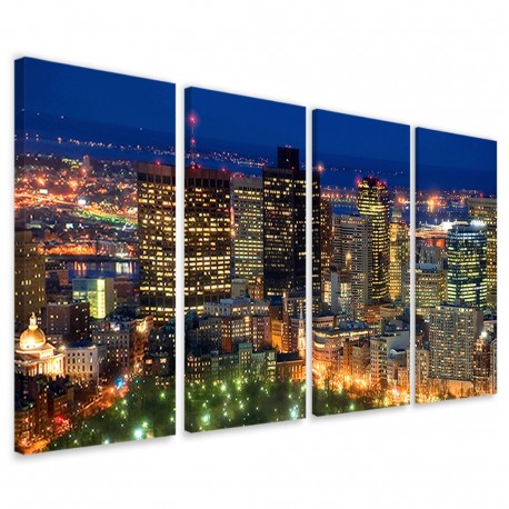 Quadro Poster Tela Boston City 160x90 - 1