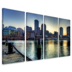 Quadro Poster Tela Boston City II 160x90 - 1