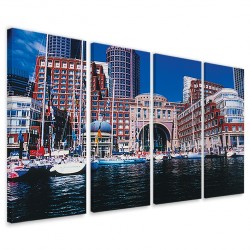 Quadro Poster Tela Boston III 160x90