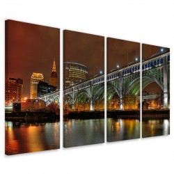 Quadro Poster Tela Cleveland Bridge 160x90 - 1