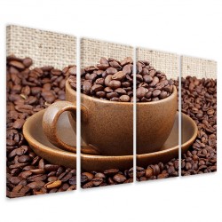 Quadro Poster Tela Coffe' VII 160x90