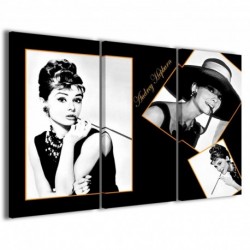 Quadro Poster Tela Audrey Hepburn 100x70