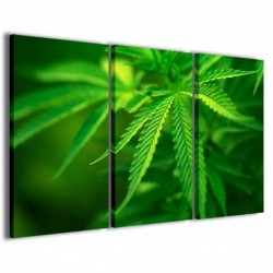 Quadro Poster Tela Cannabis Foliage 100x70 - 1