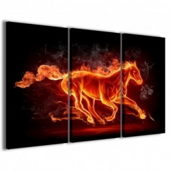 Quadro Poster Tela Horse of Fire 100x70 - 1