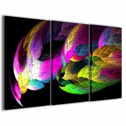 Quadro Poster Tela Abstract Fire Colors 100x70