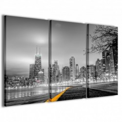 Quadro Poster Tela City Tower 100x70