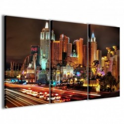 Quadro Poster Tela Las Vegas at Night II 100x70