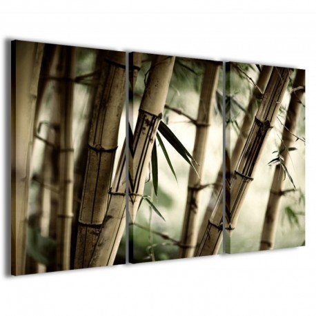 Quadro Poster Tela Oriental Bamboo 100x70 - 1