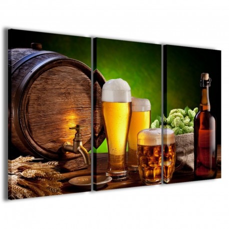 Quadro Poster Tela Beer Composition 100x70 - 1