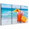 Quadro Poster Tela Drink-Cocktail-Orange-Sea 100x70 - 1
