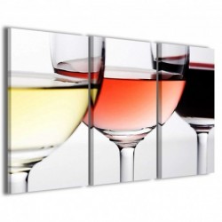 Quadro Poster Tela Tris Wine II 100x70