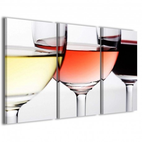 Quadro Poster Tela Tris Wine II 100x70 - 1