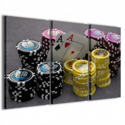 Quadro Poster Tela Poker Game III 100x70 - 1